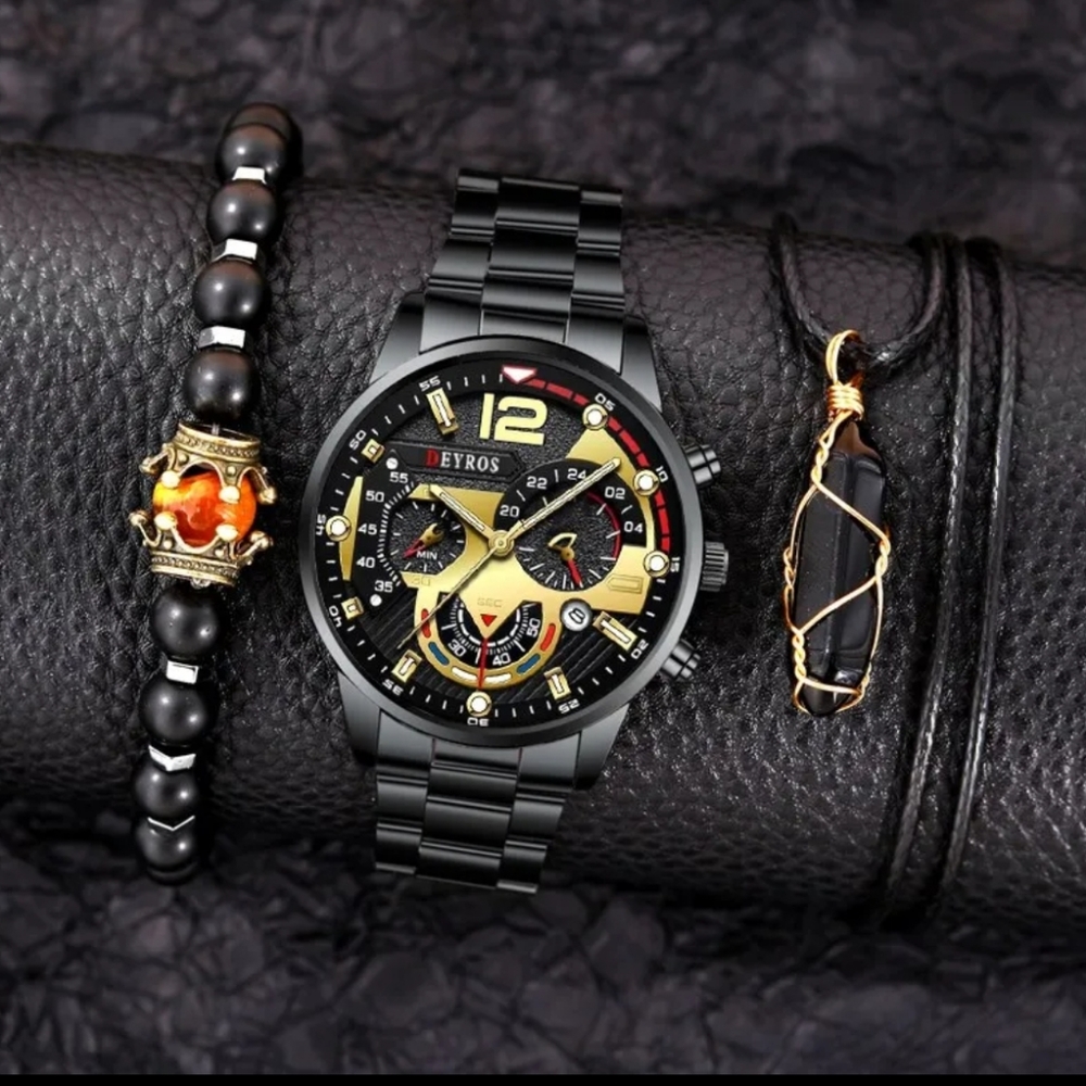 Business Quartz Watch Set